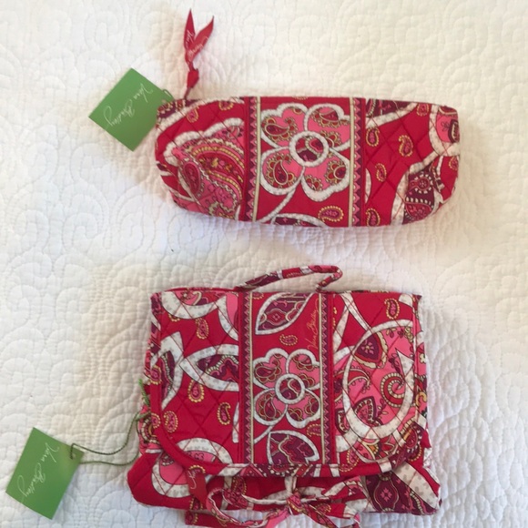 Vera Bradley Handbags - Vera Bradley cosmetic case and brush & pencil case